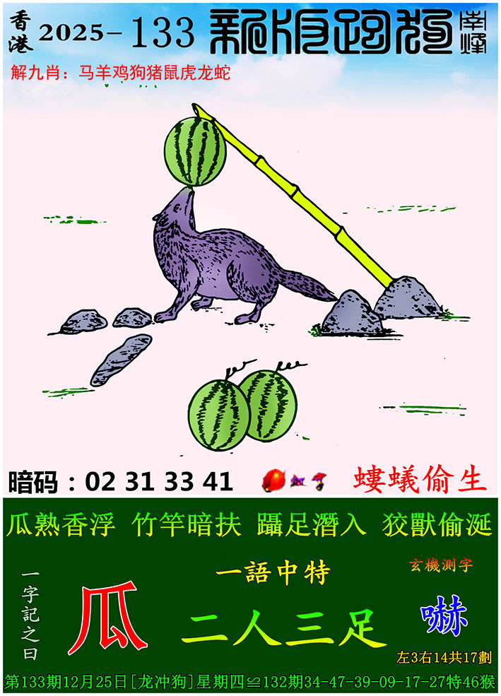 新版跑狗图更新中